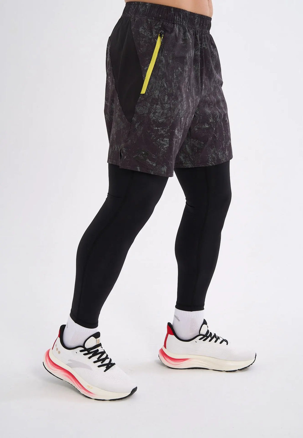 Anta Bekele Men's 2 in 1 Running Pants