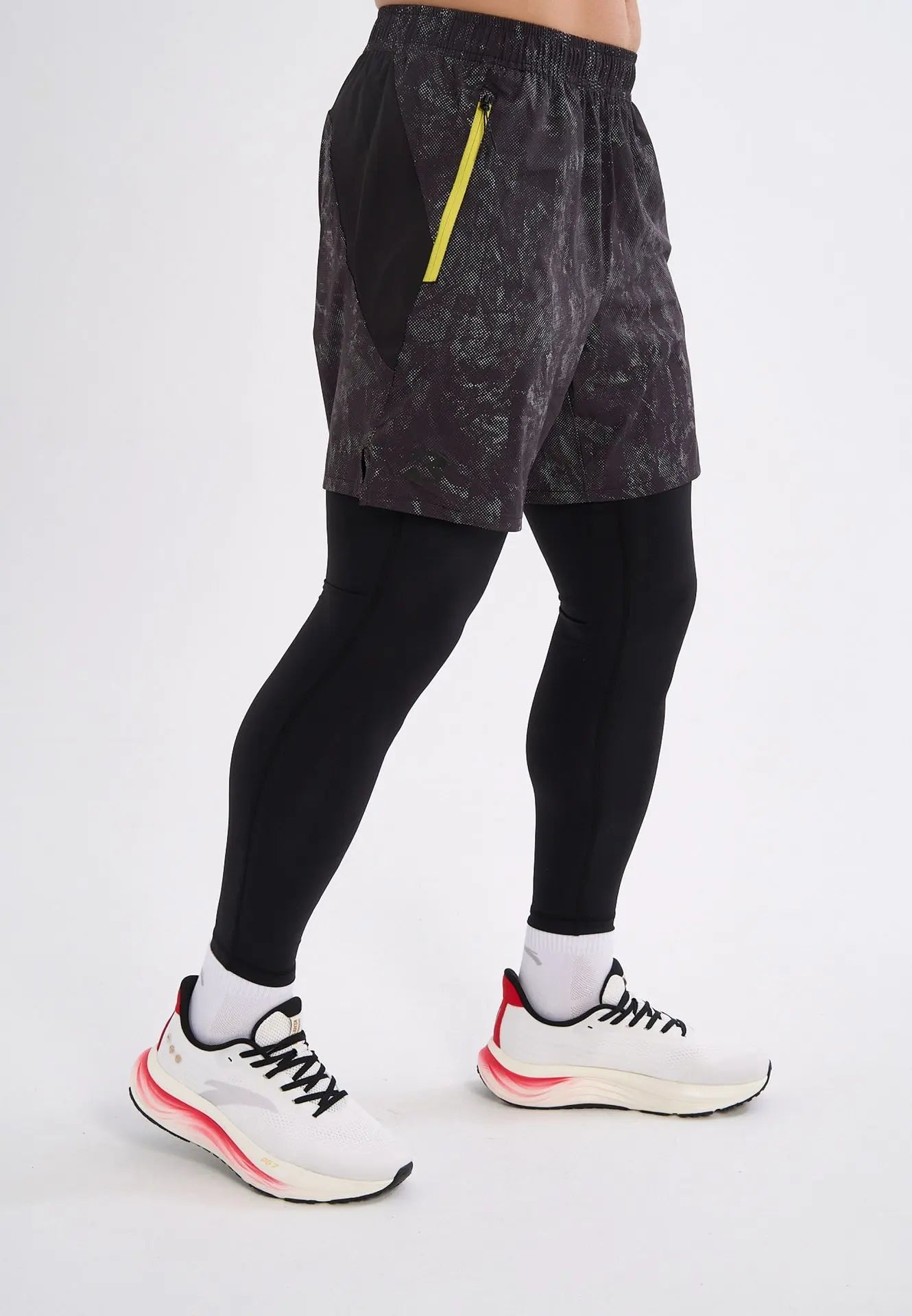 Anta Bekele Men's 2 in 1 Running Pants